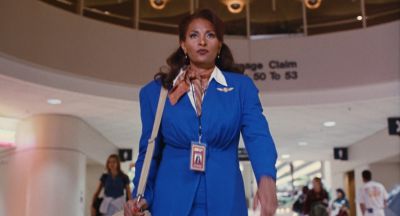 Still from Jackie Brown (1997) that has been tagged with: airport & medium wide & day