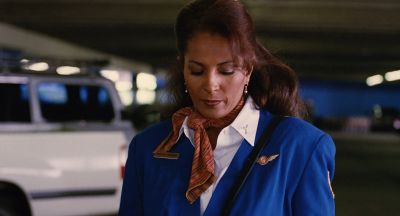 Still from Jackie Brown (1997) that has been tagged with: clean single & day & parking lot & medium shot & interior