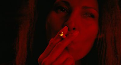 Still from Jackie Brown (1997) that has been tagged with: smoking & close-up & interior