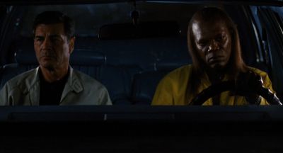 Still from Jackie Brown (1997) that has been tagged with: car interior & night