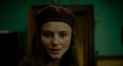 Still from JoJo Rabbit (2019) that has been tagged with: child & hat