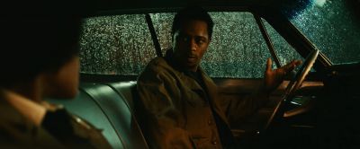 Still from Judas and the Black Messiah (2021) that has been tagged with: over-the-shoulder & car interior
