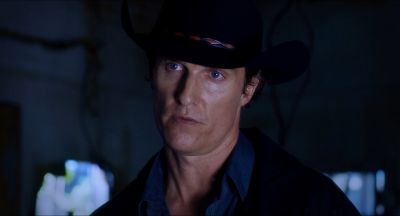 Still from Killer Joe (2011) that has been tagged with: medium close-up & cowboy & interior