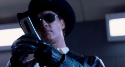 Still from Killer Joe (2011) that has been tagged with: medium close-up & cowboy & low-angle