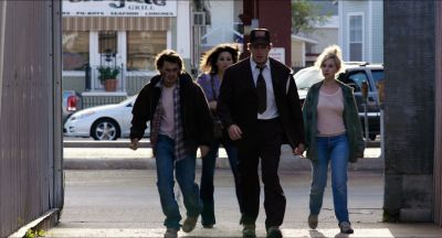 Still from Killer Joe (2011) that has been tagged with: bdb76b & group-shot & exterior & day