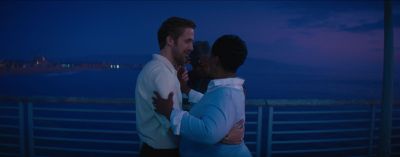Still from La La Land (2016) that has been tagged with: 331414 & dancing & sunset