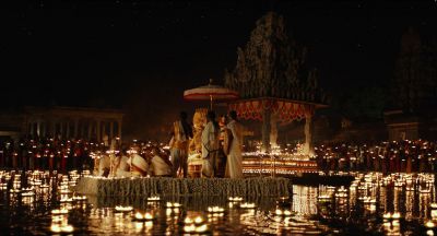 Still from Life of Pi (2012) that has been tagged with: e1a960 & exterior & group-shot & wide shot