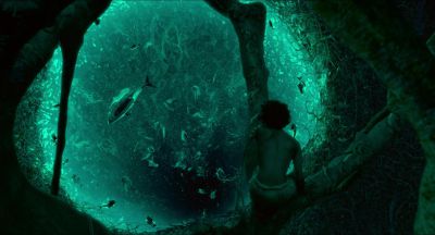 Still from Life of Pi (2012) that has been tagged with: underwater & clean single & over-the-shoulder & wide shot & night