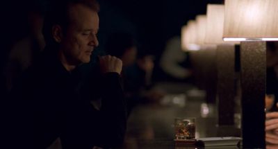 Still from Lost In Translation (2003) that has been tagged with: drinking & whiskey & clean single & lamp & interior