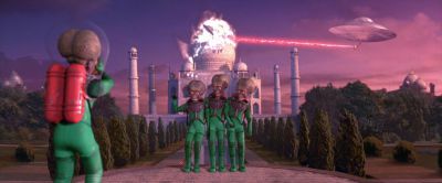 Still from Mars Attacks! (1996) that has been tagged with: explosion