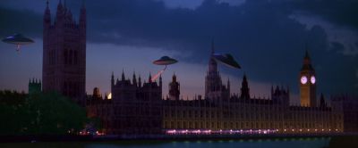 Still from Mars Attacks! (1996) that has been tagged with: exterior & london