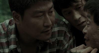 Still from Memories of Murder (2003) that has been tagged with: 483c32 & exterior & three-shot