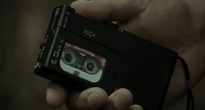 Still from Memories of Murder (2003) that has been tagged with: day & cassette recorder