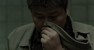 Still from Memories of Murder (2003) that has been tagged with: day & interior & clean single & morgue