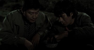 Still from Memories of Murder (2003) that has been tagged with: squatting