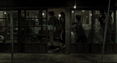 Still from Memories of Murder (2003) that has been tagged with: restaurant & exterior