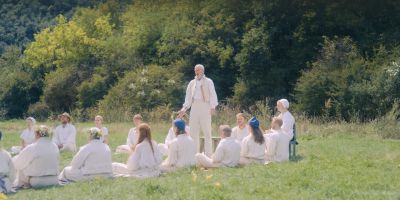 Still from Midsommar (2019) that has been tagged with: singing