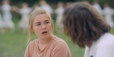 Still from Midsommar (2019) that has been tagged with: medium shot & two-shot & field