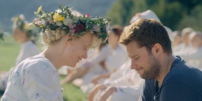 Still from Midsommar (2019) that has been tagged with: day & two-shot & profile shot & medium shot