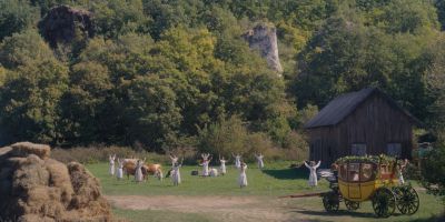 Still from Midsommar (2019) that has been tagged with: exterior & cows
