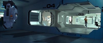 Still from Moon (2009) that has been tagged with: spaceship interior