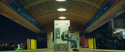 Still from Moonlight (2016) that has been tagged with: train station