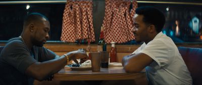 Still from Moonlight (2016) that has been tagged with: a67a59 & restaurant & diner & medium wide