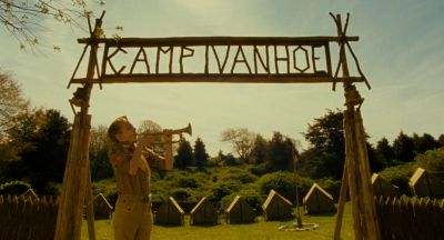 Still from Moonrise Kingdom (2012) that has been tagged with: exterior & sign & wide shot