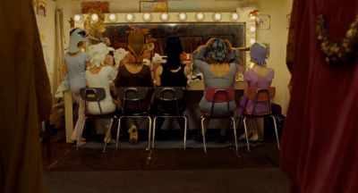 Still from Moonrise Kingdom (2012) that has been tagged with: interior & wide shot & dressing room