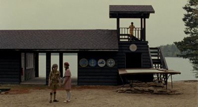 Still from Moonrise Kingdom (2012) that has been tagged with: wide shot & lake