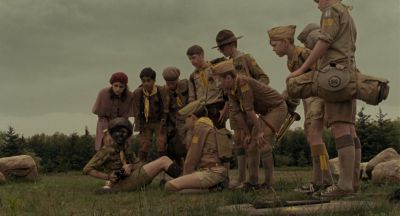 Still from Moonrise Kingdom (2012) that has been tagged with: day & scouts & wide shot