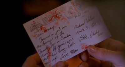 Still from My Own Private Idaho (1991) that has been tagged with: handwriting