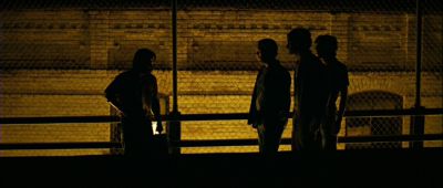 Still from No Country For Old Men (2007) that has been tagged with: chainlink fence