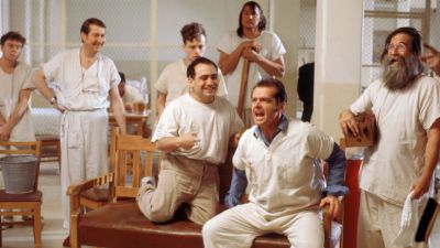 Still from One Flew Over the Cuckoo's Nest (1975) that has been tagged with: clean single & wide shot & day & interior