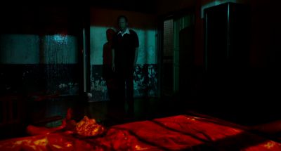 Still from Only God Forgives (2013) that has been tagged with: 000000 & wide shot & blood & night