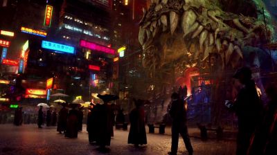Still from Pacific Rim (2013) that has been tagged with: 38ff14 & establishing shot