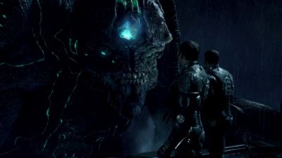 Still from Pacific Rim (2013) that has been tagged with: 80f9ff & exterior