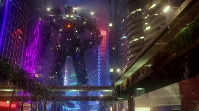 Still from Pacific Rim (2013) that has been tagged with: cc00cc & night