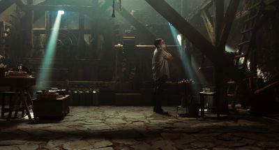 Still from Pan's Labyrinth (2006) that has been tagged with: god rays & shaving & interior & wide shot