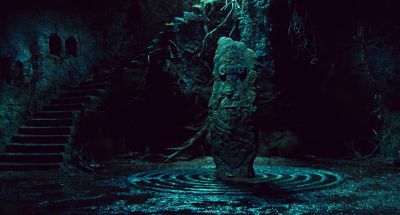 Still from Pan's Labyrinth (2006) that has been tagged with: wide shot & stairs