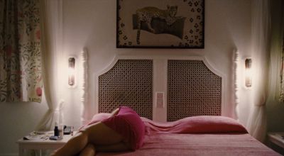 Still from Paradise: Love (2012) that has been tagged with: medium wide & night & bed & bedroom & clean single