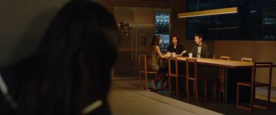 Still from Parasite (2019) that has been tagged with: dining room & over-the-shoulder