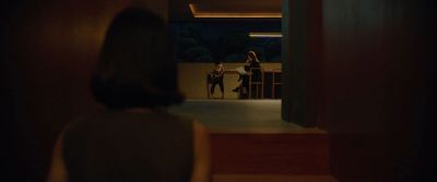 Still from Parasite (2019) that has been tagged with: wide shot & three-shot & night