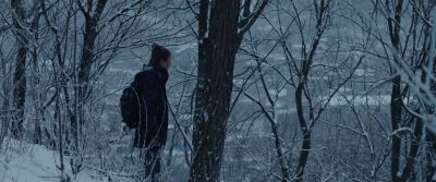 Still from Parasite (2019) that has been tagged with: wide shot & snow & clean single & day