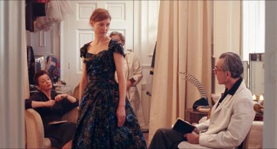 Still from Phantom Thread (2017) that has been tagged with: a67a59 & group-shot & day & historical