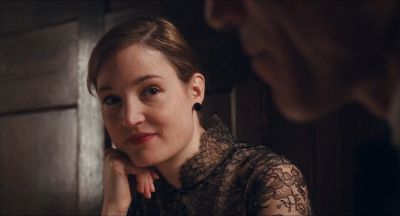 Still from Phantom Thread (2017) that has been tagged with: over-the-shoulder & historical & medium close-up