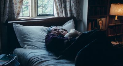 Still from Phantom Thread (2017) that has been tagged with: day & interior & historical & pillow