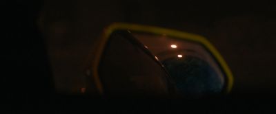 Still from Pig (2021) that has been tagged with: rearview mirror & night