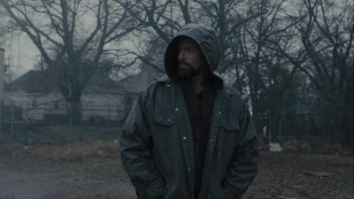Still from Prisoners (2013) that has been tagged with: rain & medium wide & day & clean single