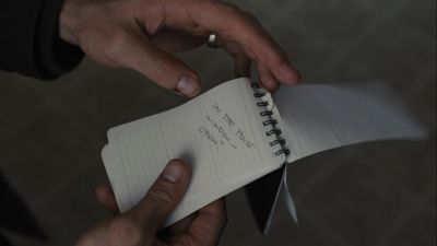 Still from Prisoners (2013) that has been tagged with: handwriting